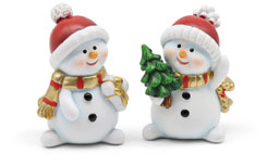 Snowmen Fred & Gustav 2-piece Set