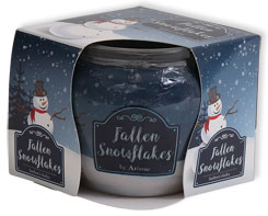 Aromatic candle in a glass Fallen Snowflakes