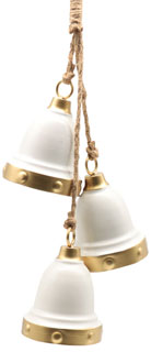 Metal bell 3-piece set beige