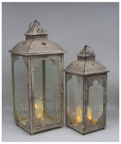 Retro lantern 2-piece set