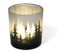 Tealight glass forest