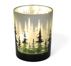 Tealight glass forest