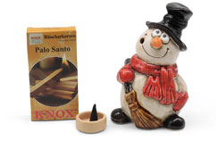 Incense smoker snowman
