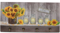 Wall picture with LED "Sun flowers"