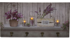 Wall picture with LED "Lavender"