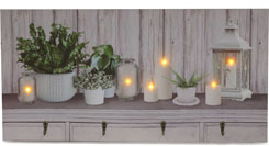 Wall picture with LED "Lantern"