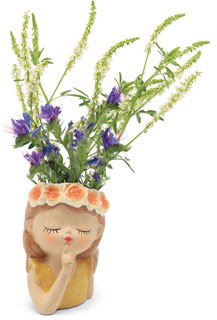 Plant pot Mademoiselle Clare, ceramic