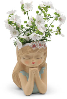 Plant pot Mademoiselle Jade, ceramic