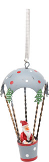 Spring figure Santa Claus in balloon