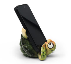 Cell phone holder Schildi, mix of 2, polyresin